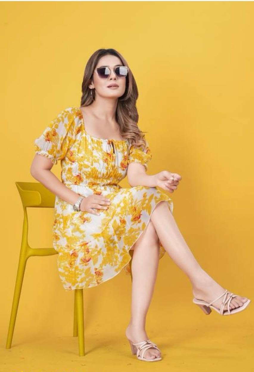 Women Latest Yellow Dress for Any Occasion | Western Dress for Women