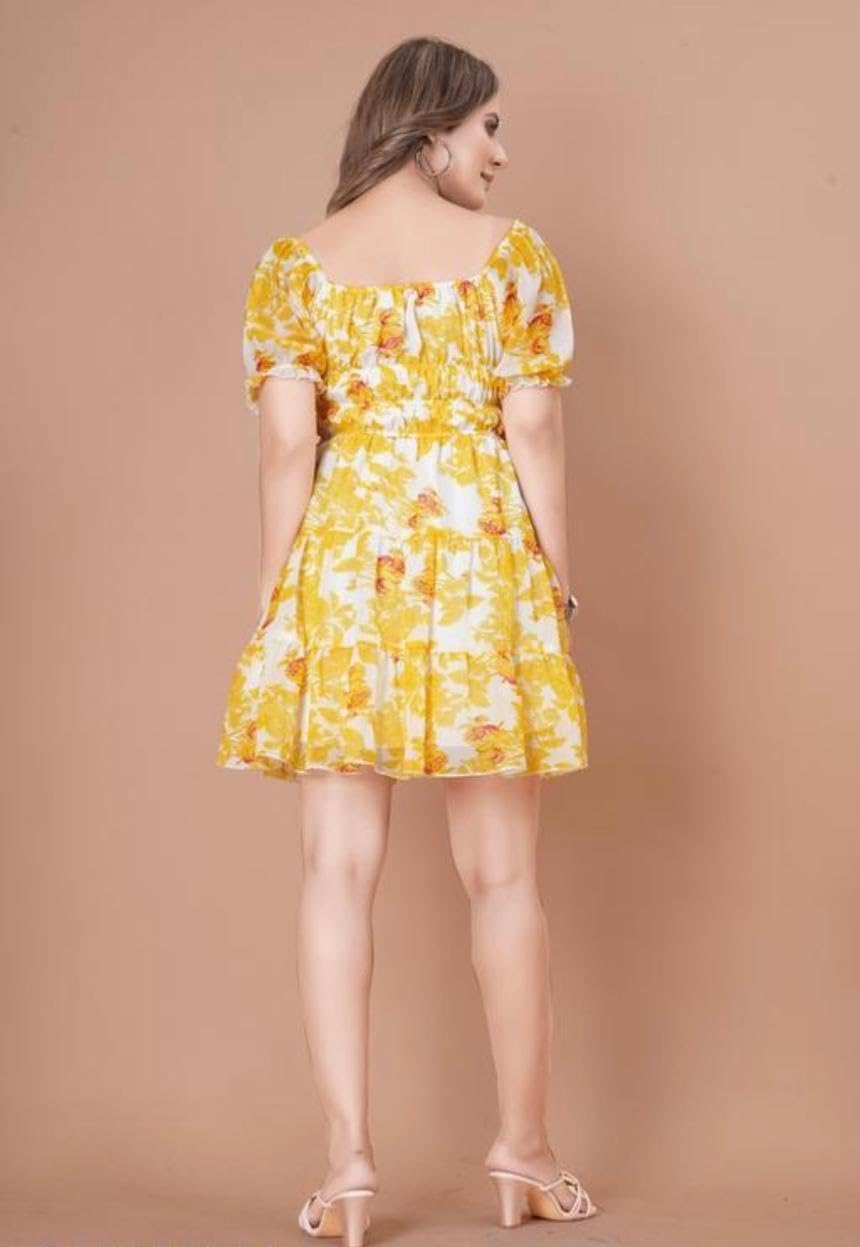 Women Latest Yellow Dress for Any Occasion | Western Dress for Women