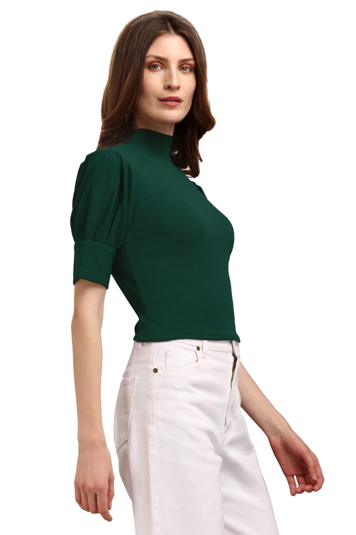 High Neck Slim Fit Top