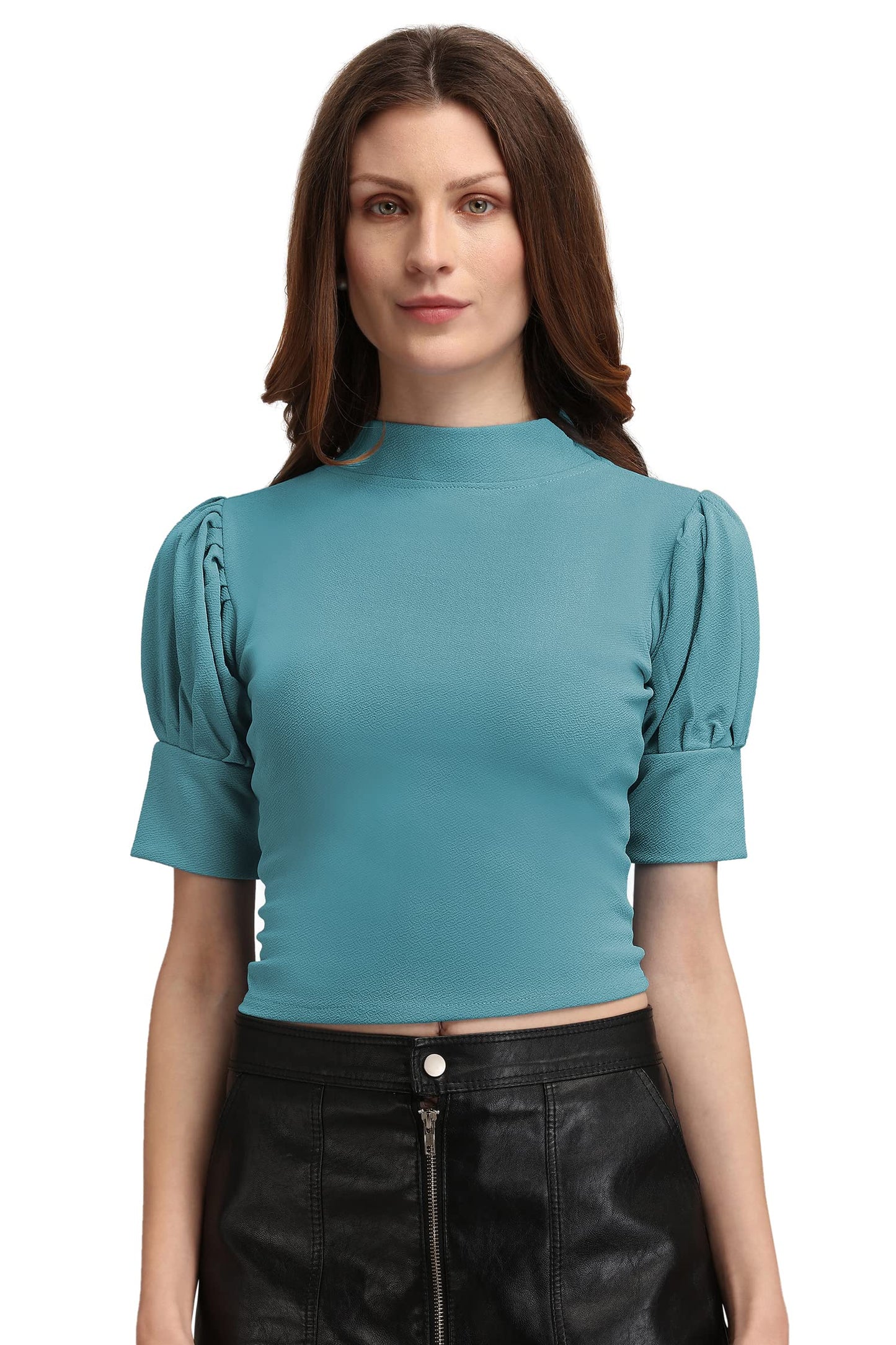 High Neck Slim Fit Top