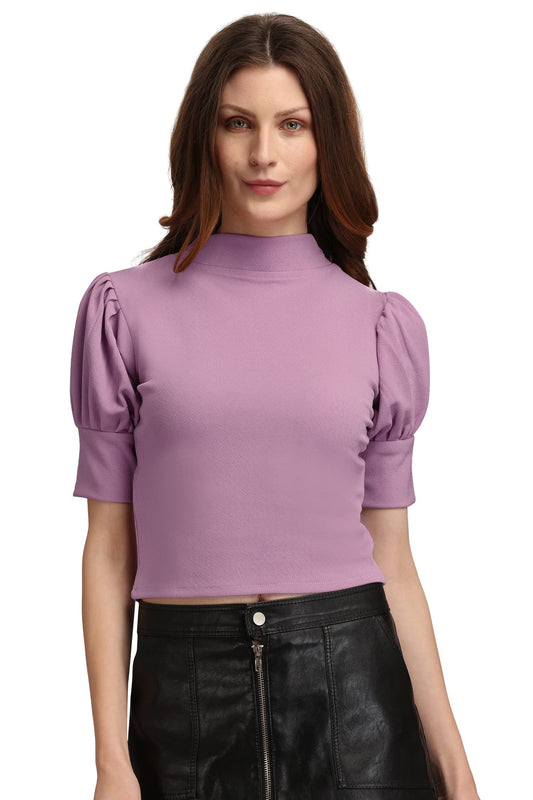 High Neck Slim Fit Top