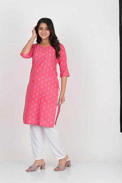 Multi Printed Kurtis for Girls | 3/4 Sleeves Kurta for Women and Girls