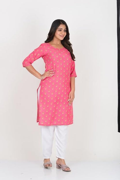 Multi Printed Kurtis for Girls | 3/4 Sleeves Kurta for Women and Girls